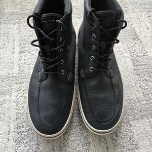 Sperry Black Leather Men's Boots